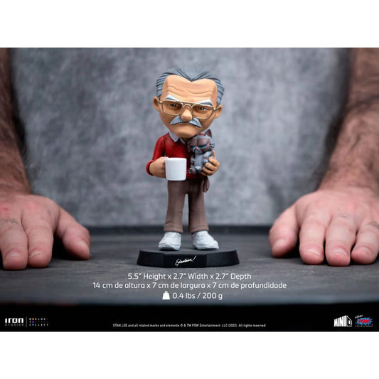 Iron Studios X Pow - Stan Lee with Grumpy Cat MiniCo 