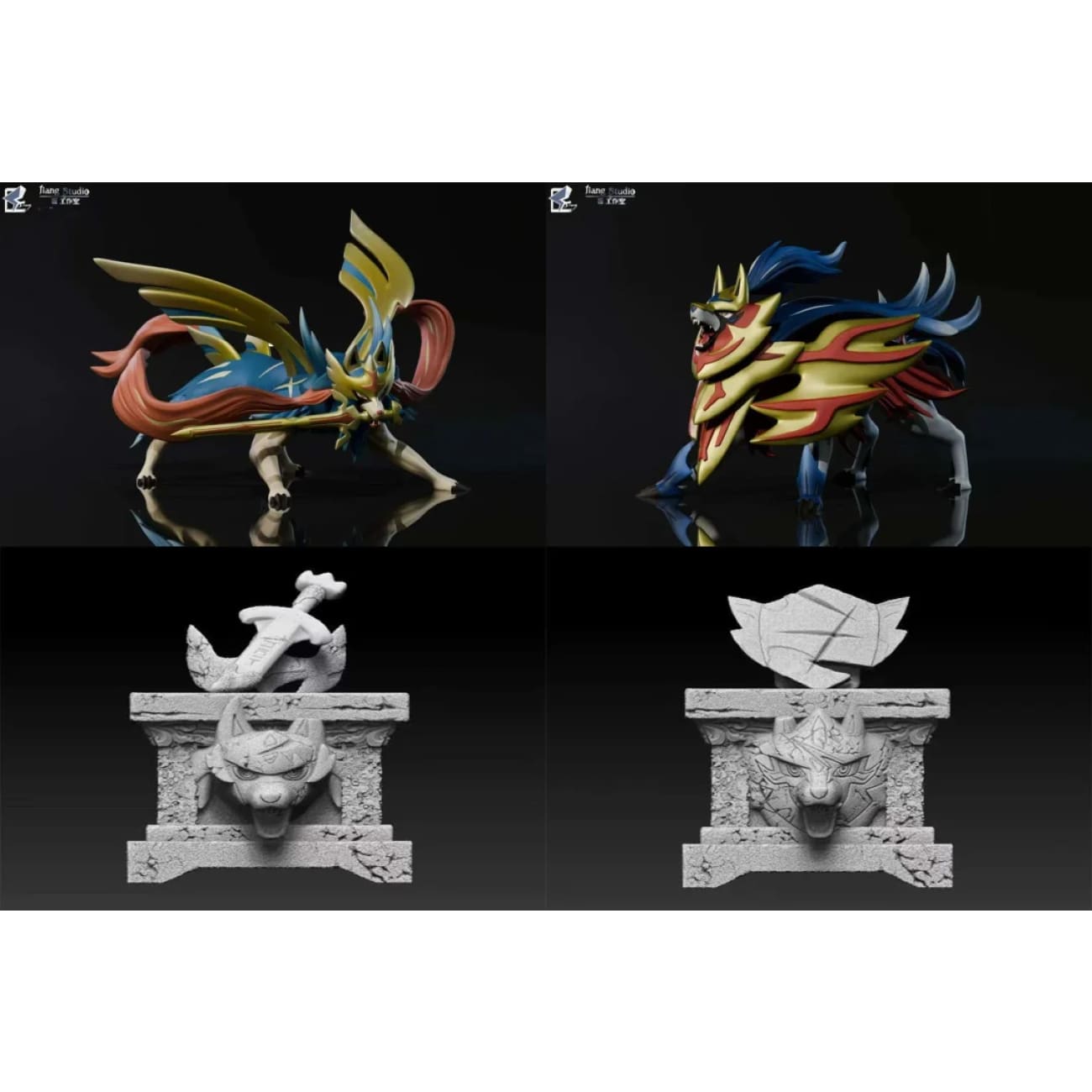 Jiang Studio - Crowned Sword Zacian / Crowned Shield Zamazenta