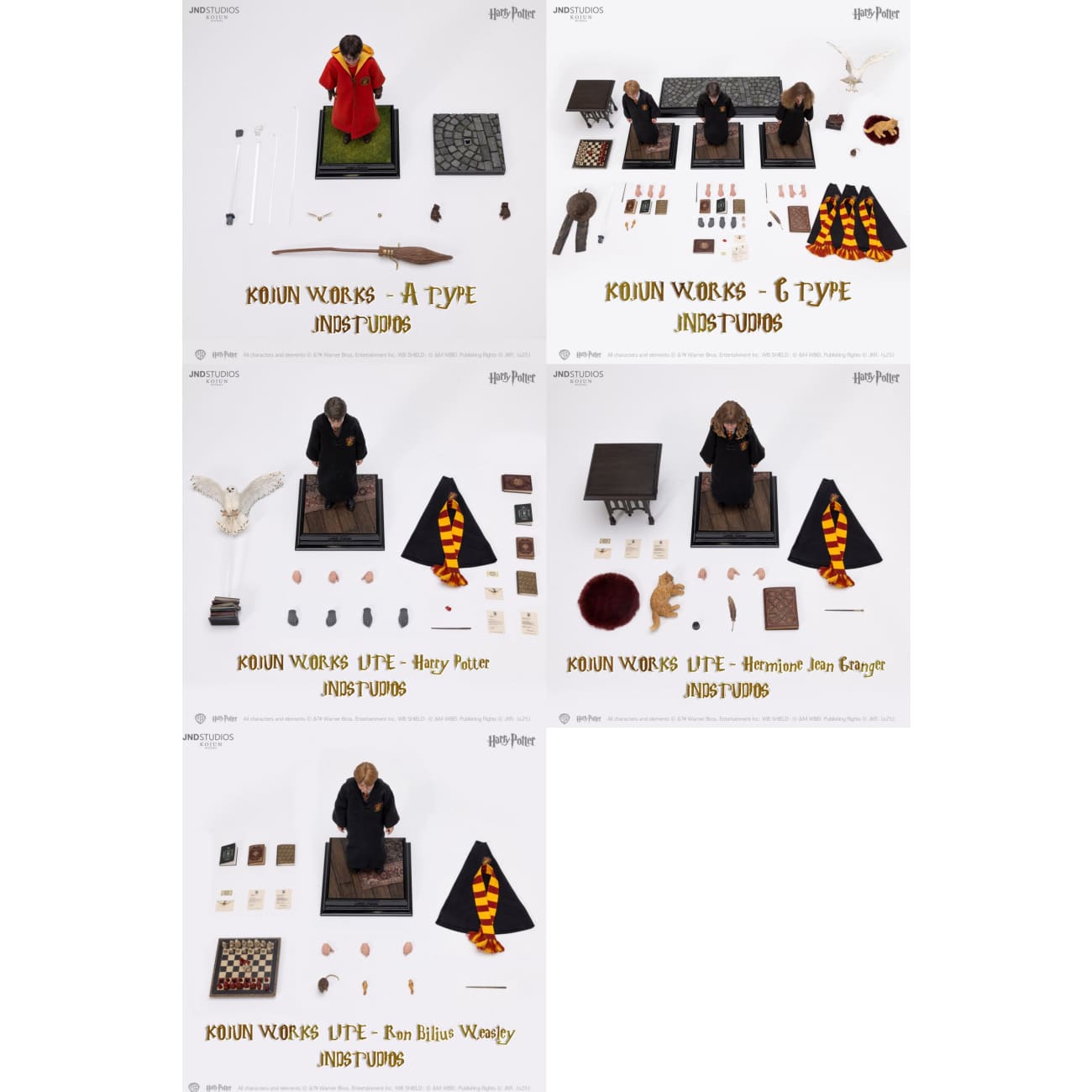 JND Studio - Harry Potter / Ron Weasley / Hermione Granger [5 Variants]