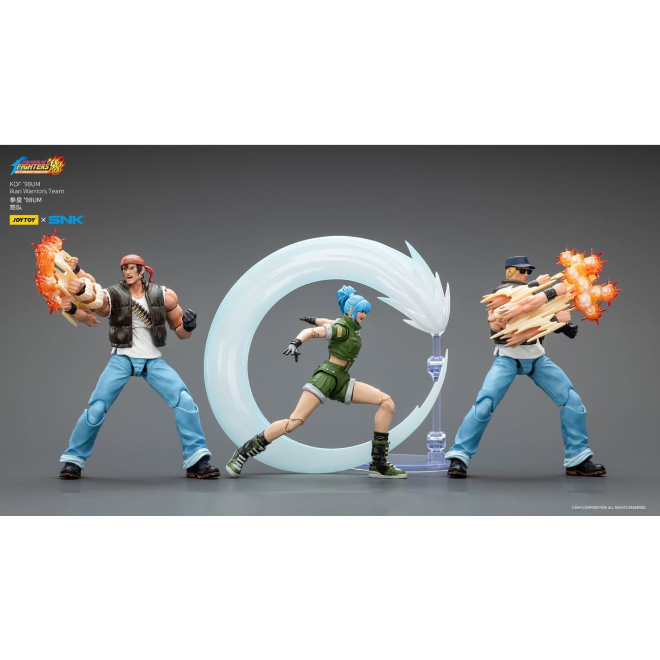 JOYTOY - Ikari Team Leona Heidern & Ralf Jones & Clark Still [JT01703] [JT01710] [JT01727] [3 Variants]