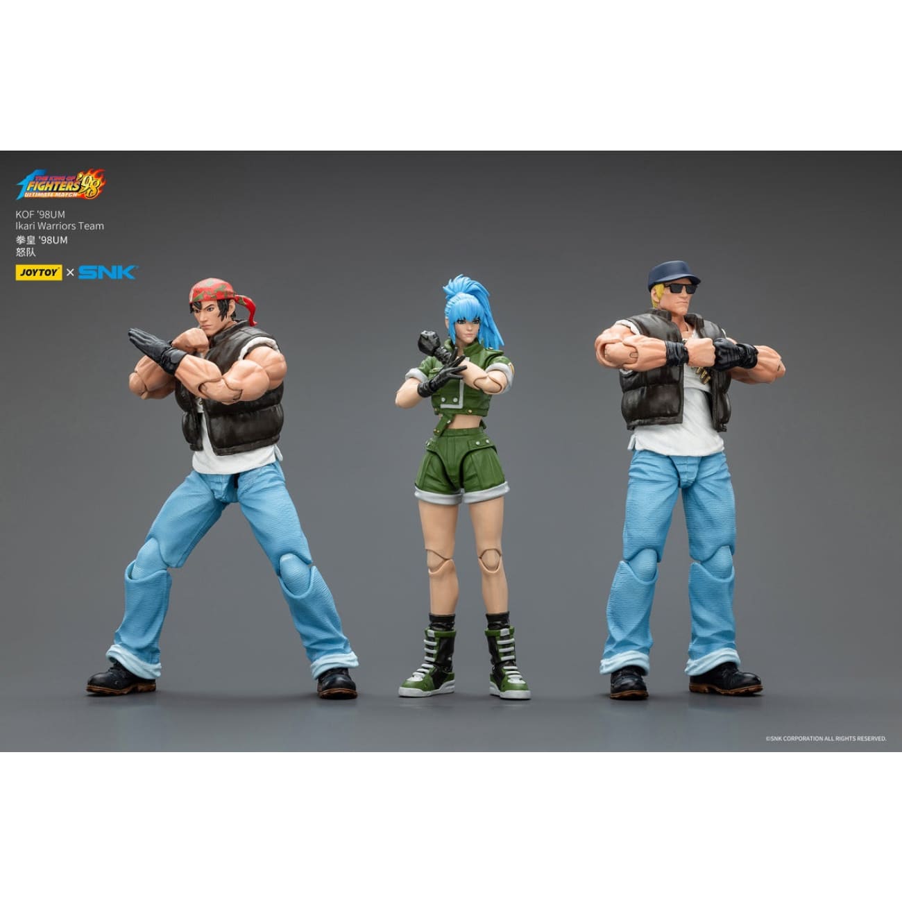 JOYTOY - Ikari Team Leona Heidern & Ralf Jones & Clark Still [JT01703] [JT01710] [JT01727] [3 Variants]