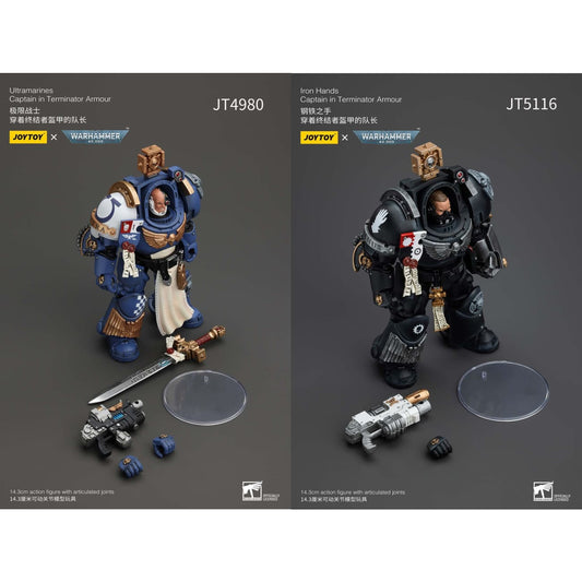 JOYTOY - Ultramarines Captain In Terminator Armour [JT4980] / Iron Hands Captain in Terminator Armour [JT5116]