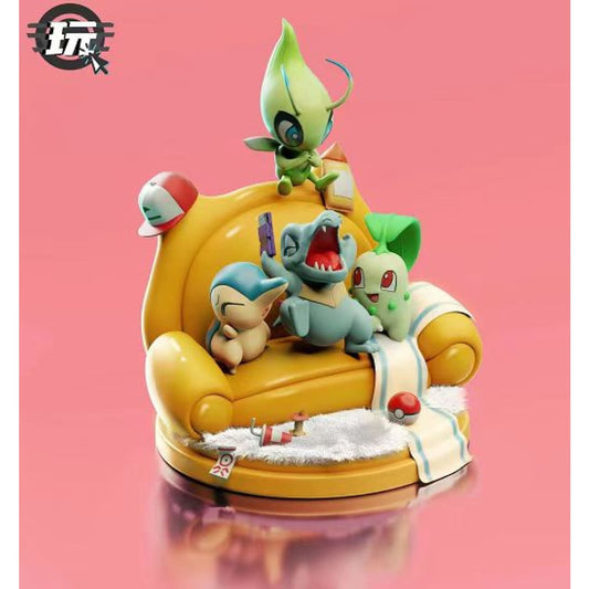 Just Play Studio / JiuShiWan Studio - Chikorita, Totodile, Cyndaquil & Celebi V