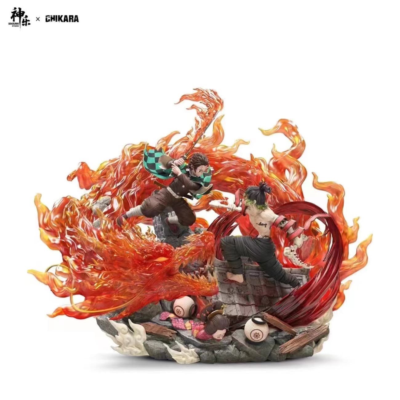 Kagura Studio x Chikara Studio - Tanjiro Kamado VS Giyuutarou 