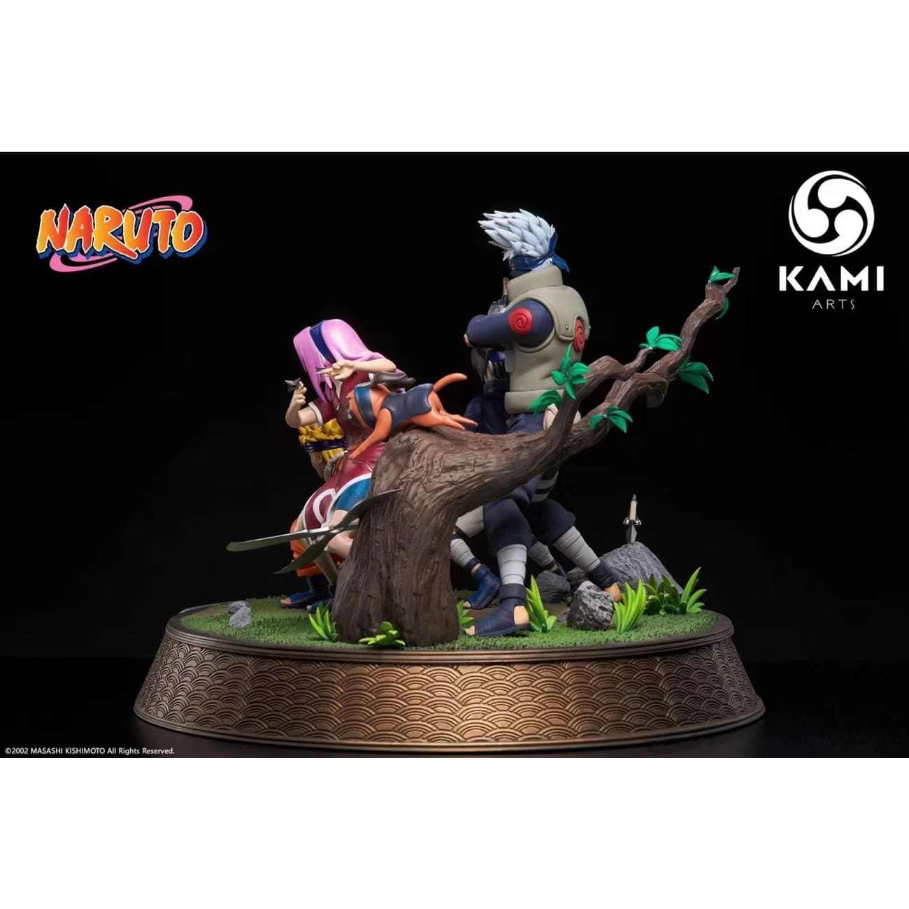Kami Arts - Team 7 - Kakashi Hatake, Uchiha Sasuke, Uzumaki Naruto, Haruno Sakura & Pakkun 