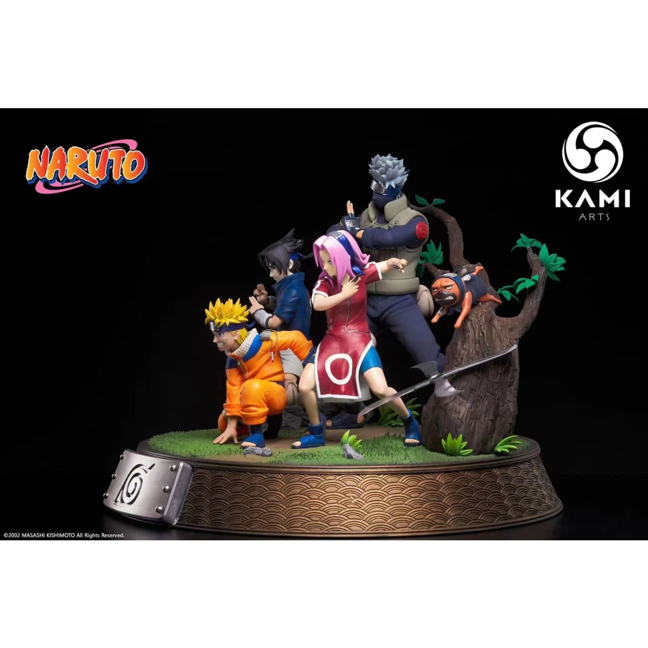 Kami Arts - Team 7 - Kakashi Hatake, Uchiha Sasuke, Uzumaki Naruto, Haruno Sakura & Pakkun 