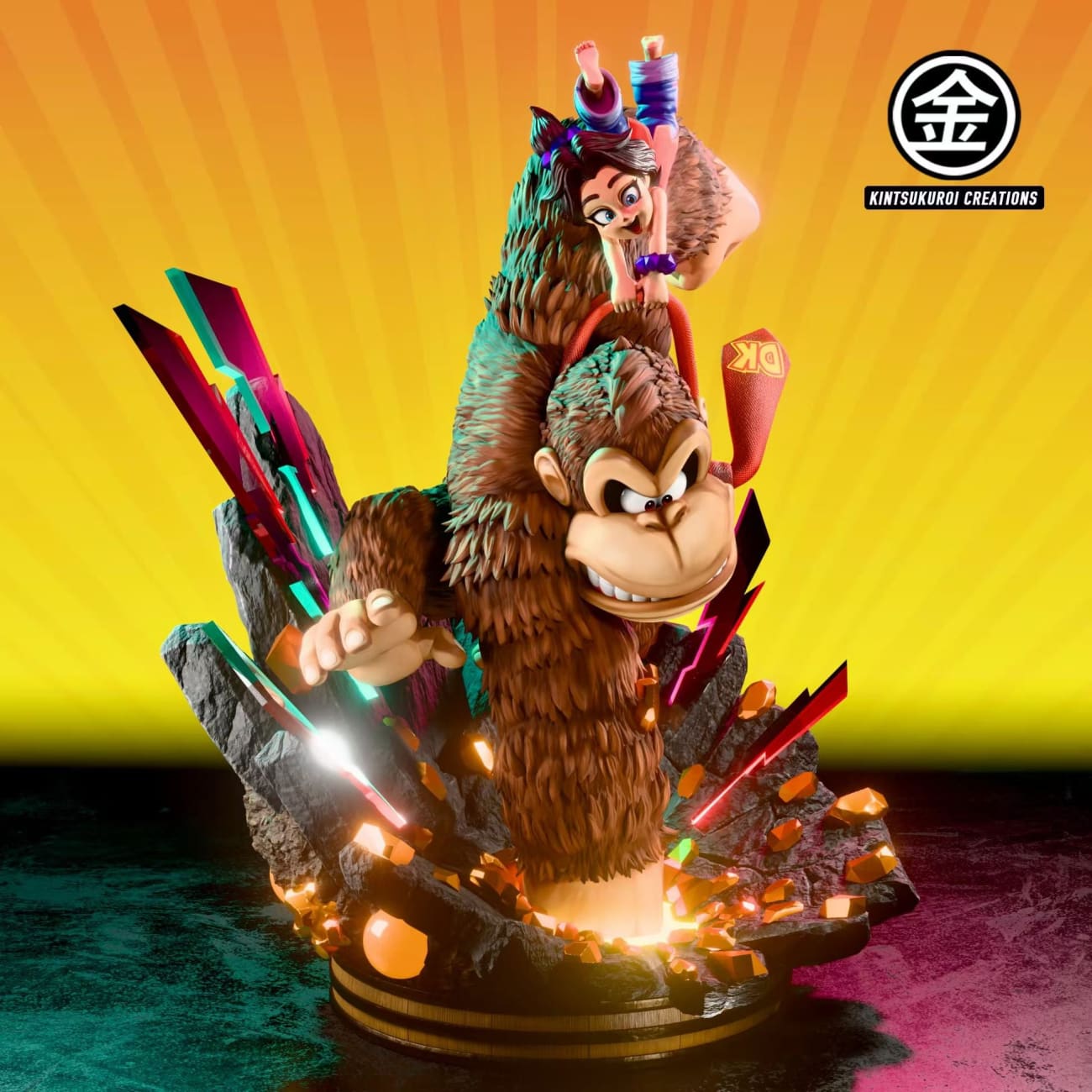 Kintsukuroi Creations Studio - DK Bananza Diorama