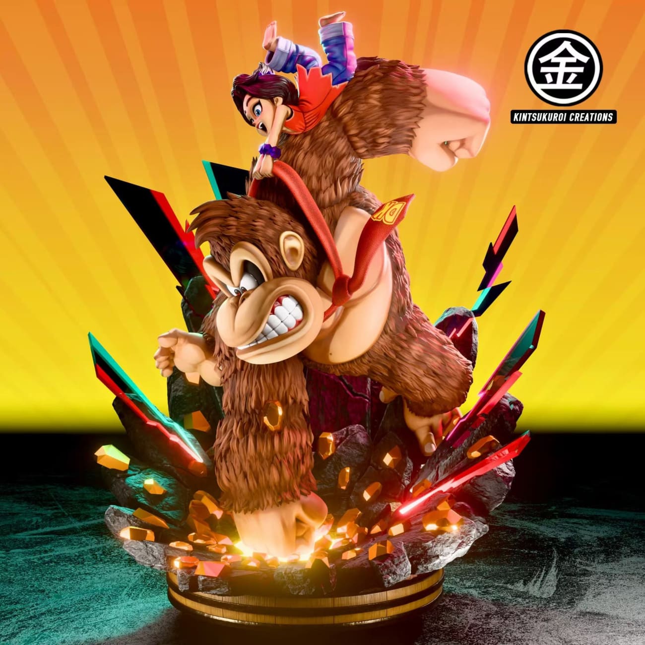 Kintsukuroi Creations Studio - DK Bananza Diorama