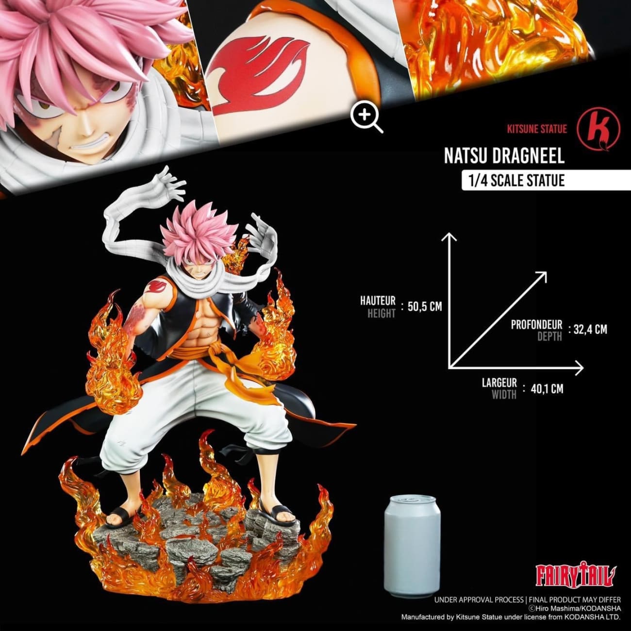 Kitsune Statue - Natsu Dragneel [Licensed]