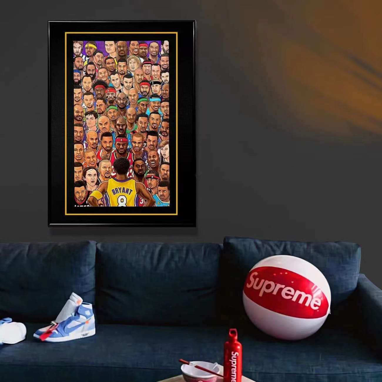 Kobe Bryant VS 64 Of His Best Opponents Poster Frame [38cm x 53cm]