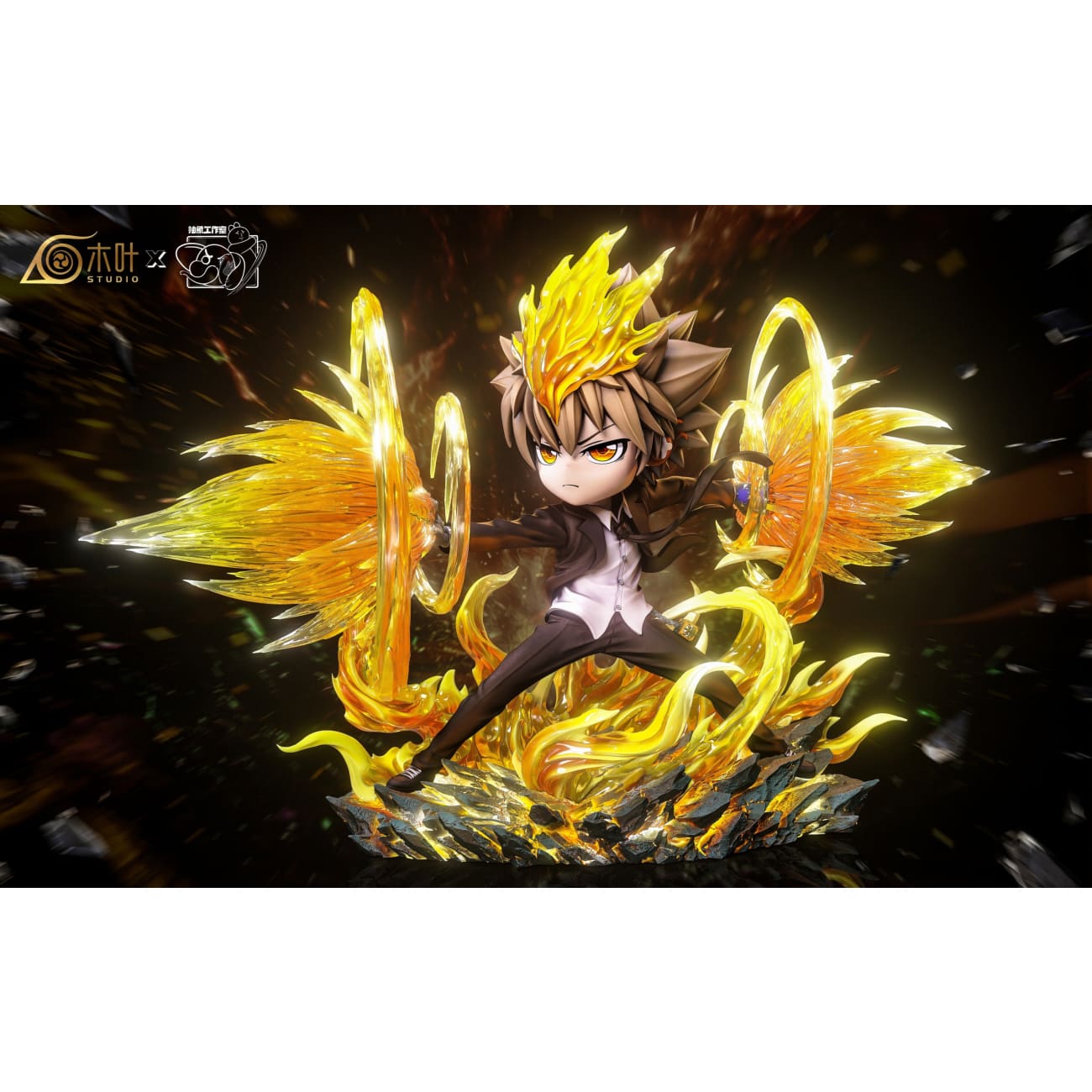 Konoha Studio & Chou Xiang Studio - Katekyo Hitman Reborn Tsunayoshi Sawada and Anya cos Tsunayoshi X-Burner [4 Variants]