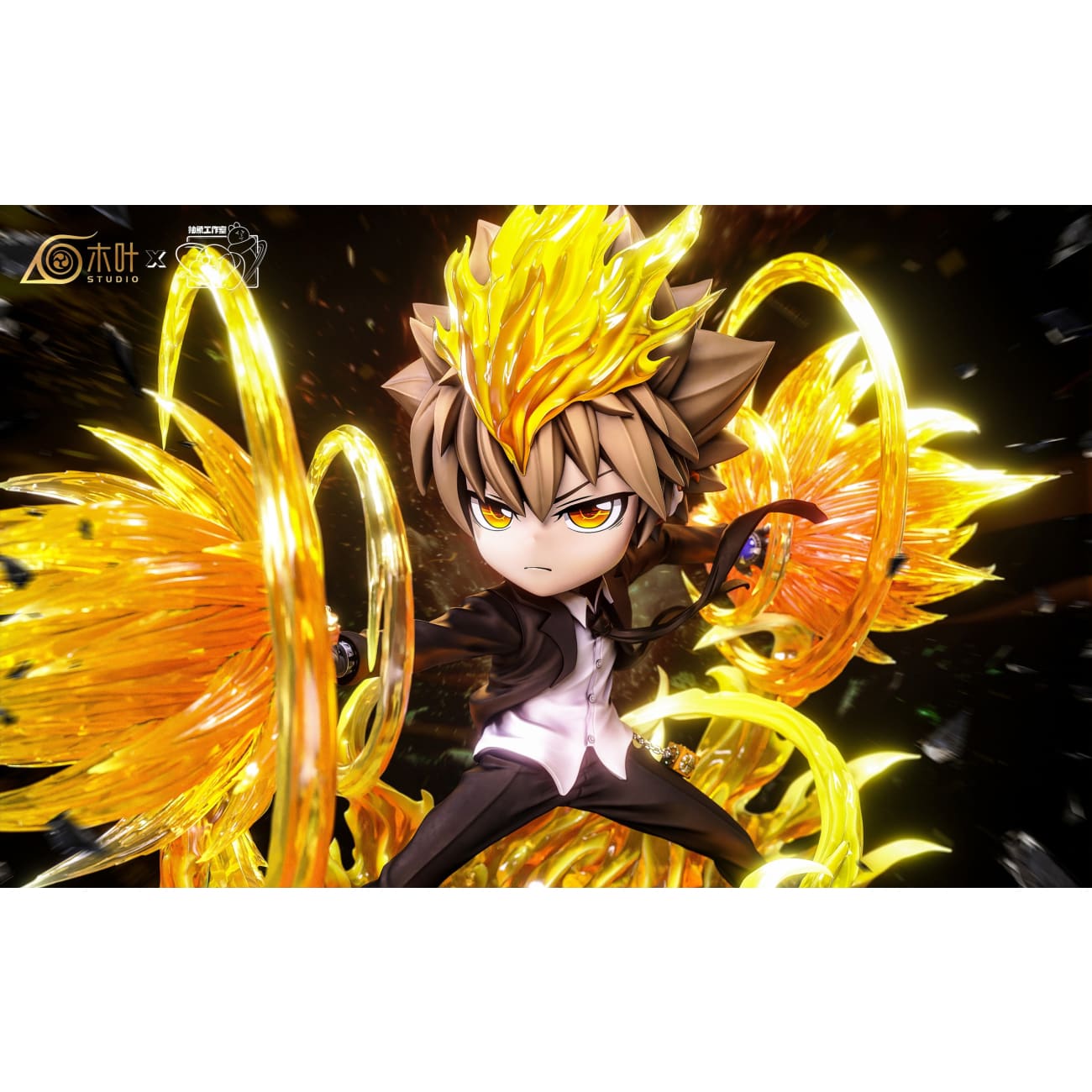 Konoha Studio & Chou Xiang Studio - Katekyo Hitman Reborn Tsunayoshi Sawada and Anya cos Tsunayoshi X-Burner [4 Variants]