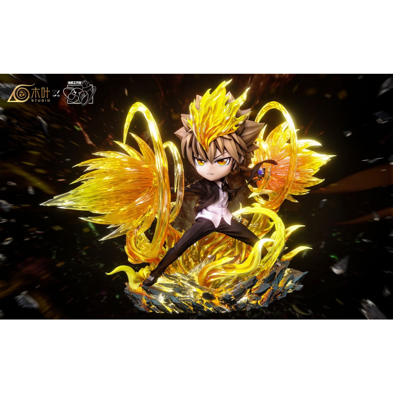 Konoha Studio & Chou Xiang Studio - Katekyo Hitman Reborn Tsunayoshi Sawada and Anya cos Tsunayoshi X-Burner [4 Variants]