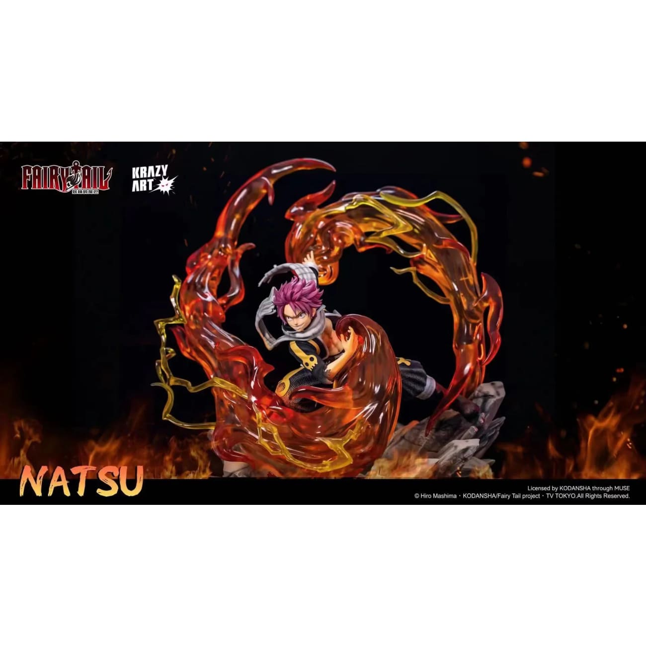 Krazy Art Studio - Etherious Natsu Dragneel with Crimson Lotus: Exploding Lightning Blade
