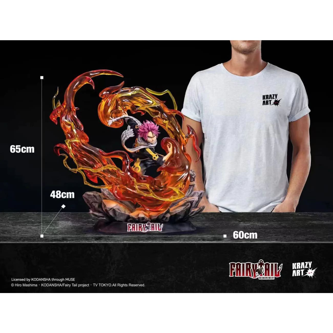 Krazy Art Studio - Etherious Natsu Dragneel with Crimson Lotus: Exploding Lightning Blade