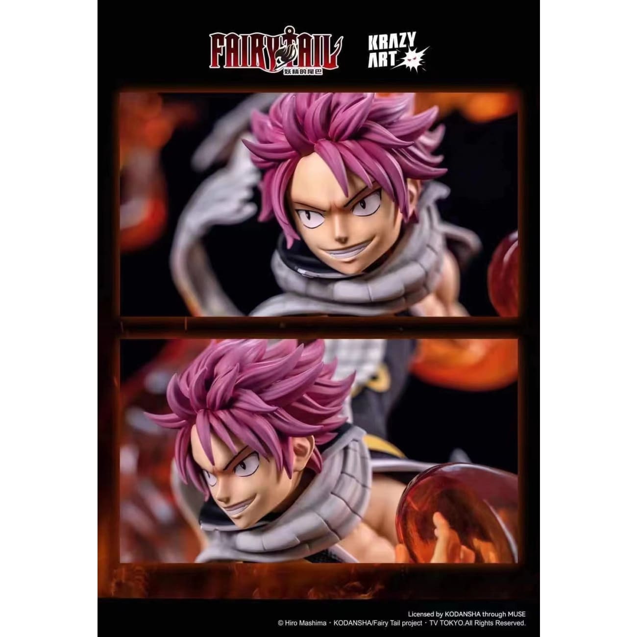 Krazy Art Studio - Etherious Natsu Dragneel with Crimson Lotus: Exploding Lightning Blade