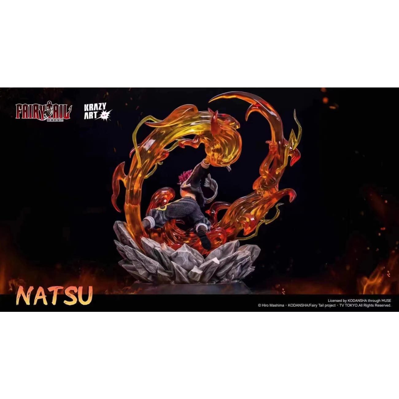 Krazy Art Studio - Etherious Natsu Dragneel with Crimson Lotus: Exploding Lightning Blade