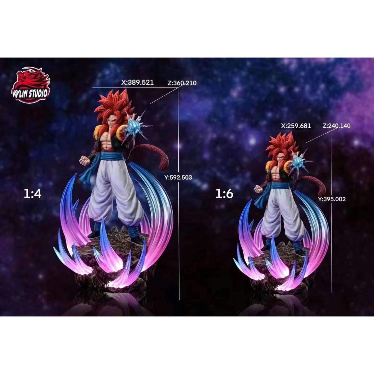 Kylin Studio - Gogeta Super Saiyan 4 [Blue Effect / Yellow Effect]