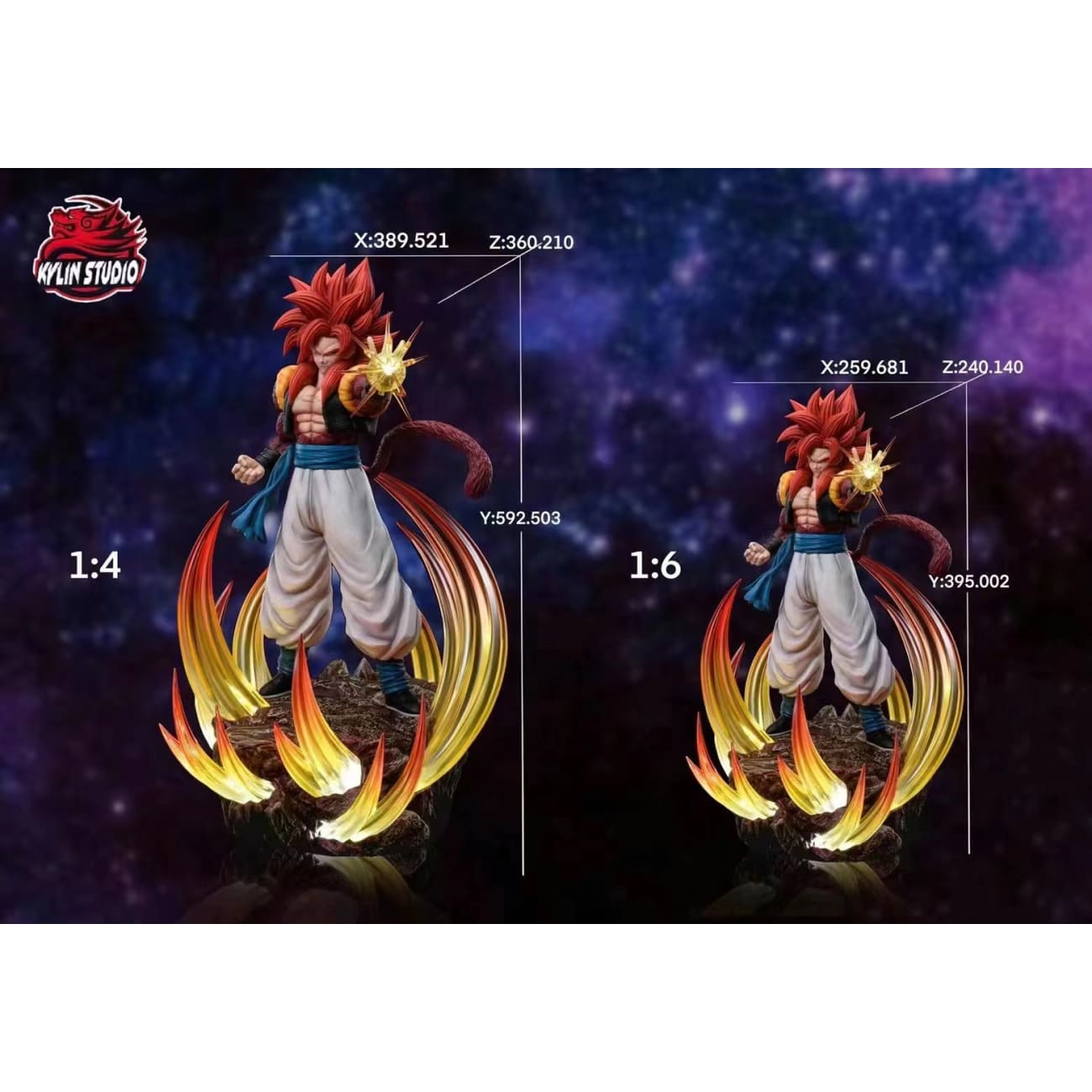 Kylin Studio - Gogeta Super Saiyan 4 [Blue Effect / Yellow Effect]