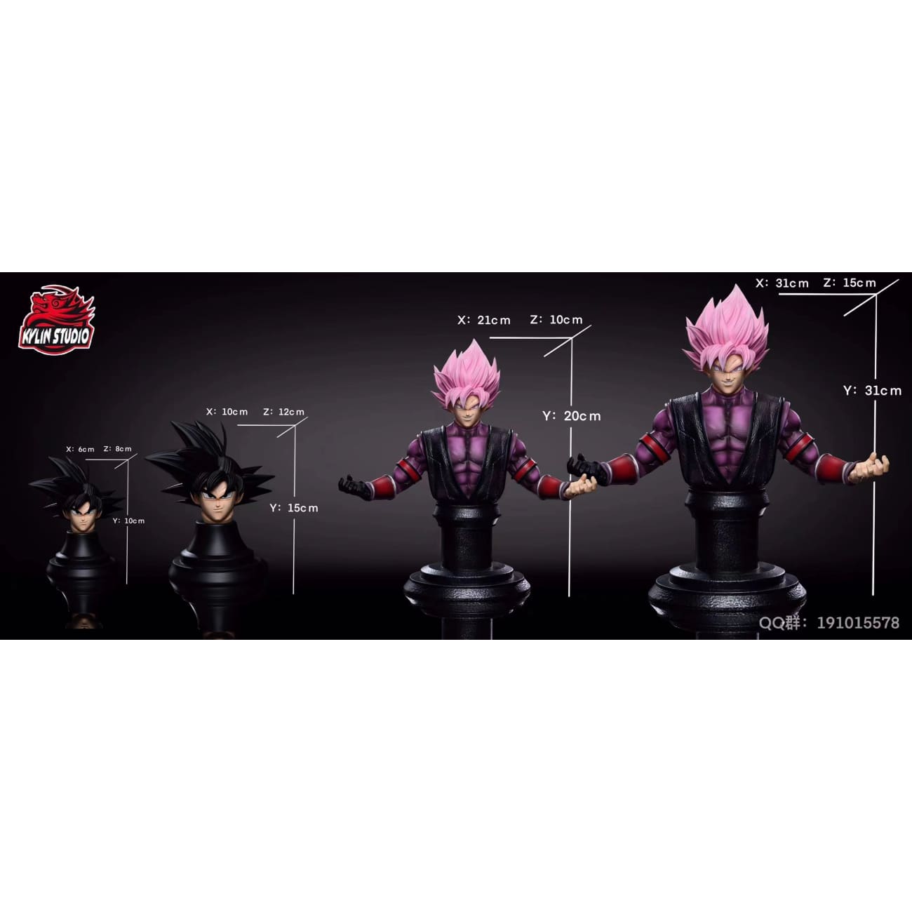 Kylin Studio - Super Saiyan Rose Goku Black [12 Variants]