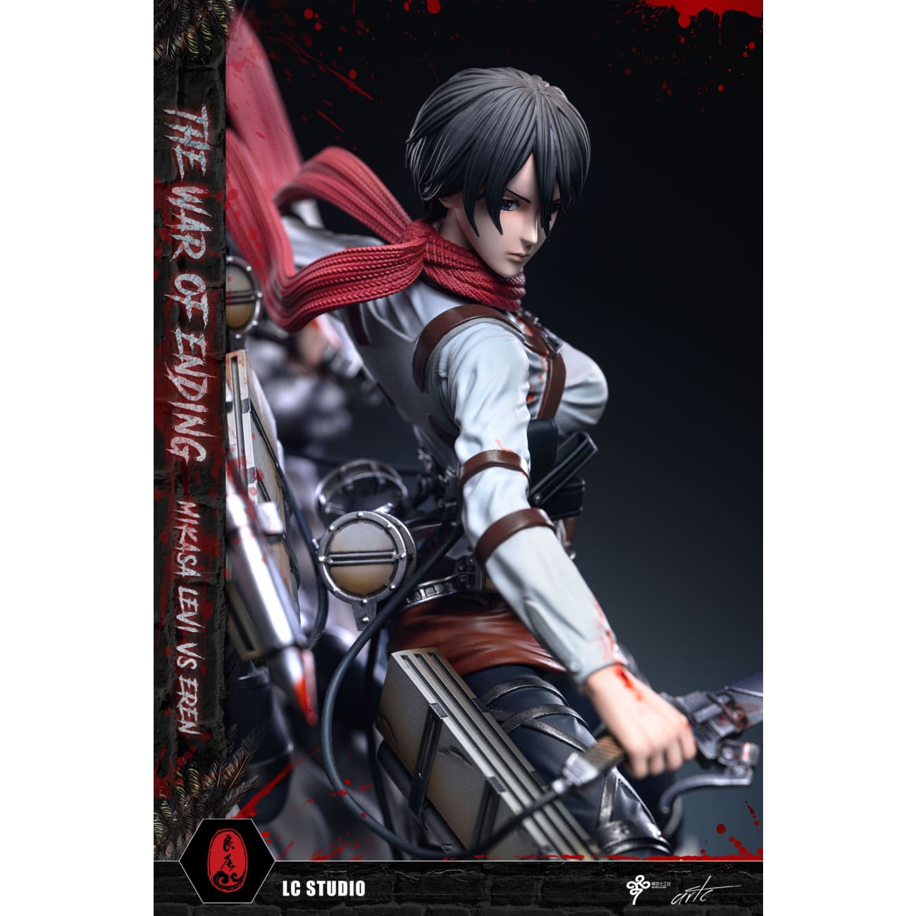 LC Studio x Seven Clubs - Final Battle of Levi Ackerman & Mikasa Ackerman VS Founding Titan [3 Variants]