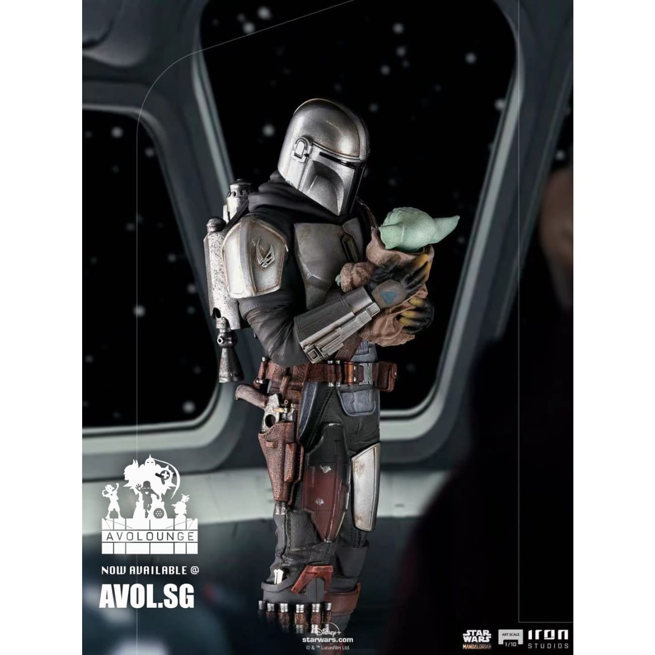 [License] Iron Studios - The Mandalorian and Grogu Art 