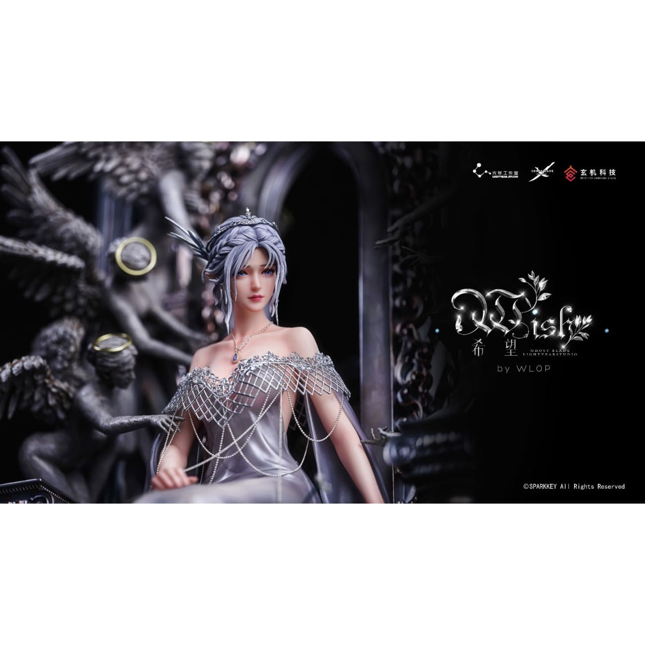 Light Year Studio X Sparkey Animation Studio X WLOP - Princess Yan Haiqin /Princess Ice / Yan/ Glace on Throne