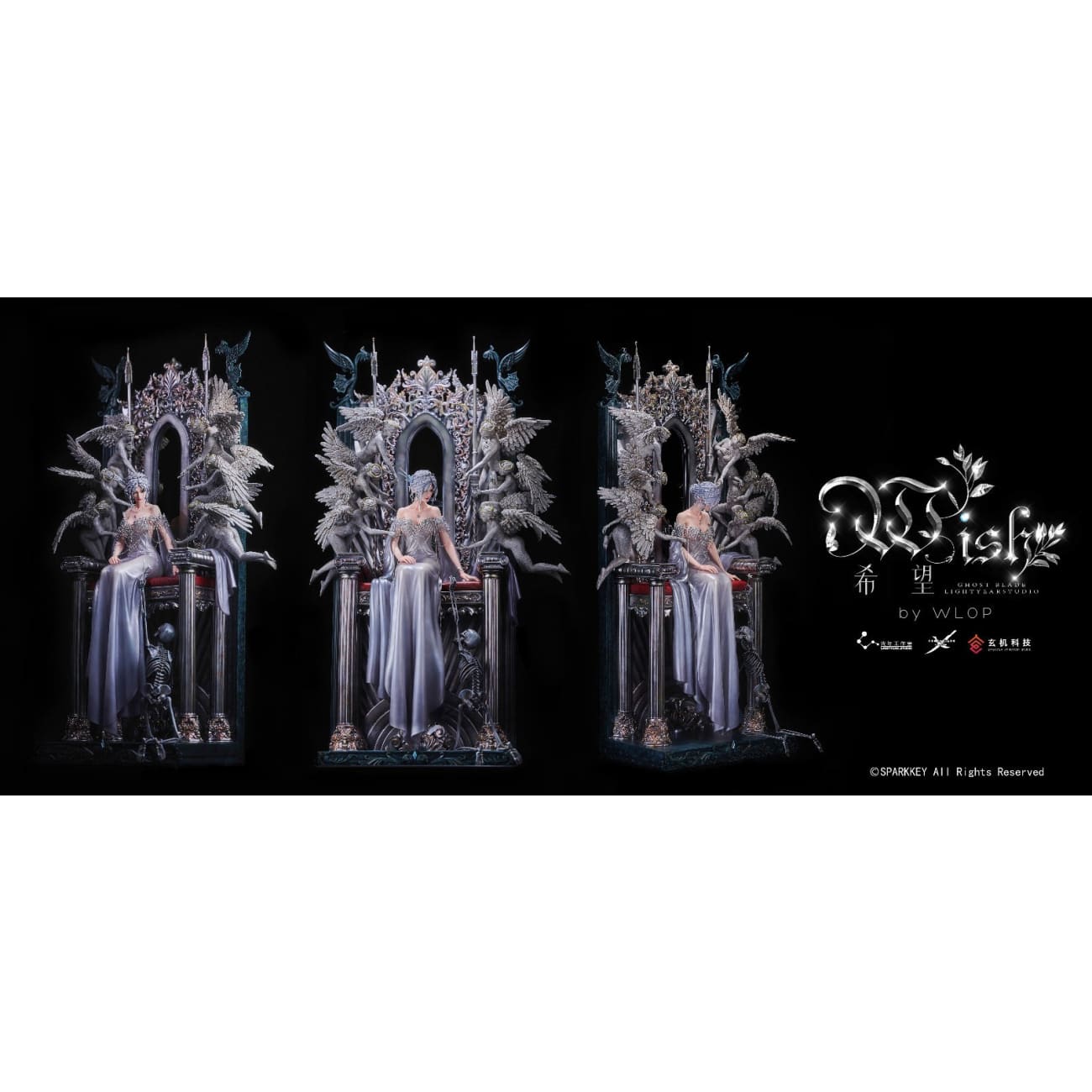 Light Year Studio X Sparkey Animation Studio X WLOP - Princess Yan Haiqin /Princess Ice / Yan/ Glace on Throne