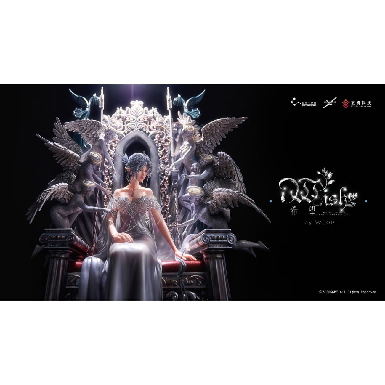 Light Year Studio X Sparkey Animation Studio X WLOP - Princess Yan Haiqin /Princess Ice / Yan/ Glace on Throne
