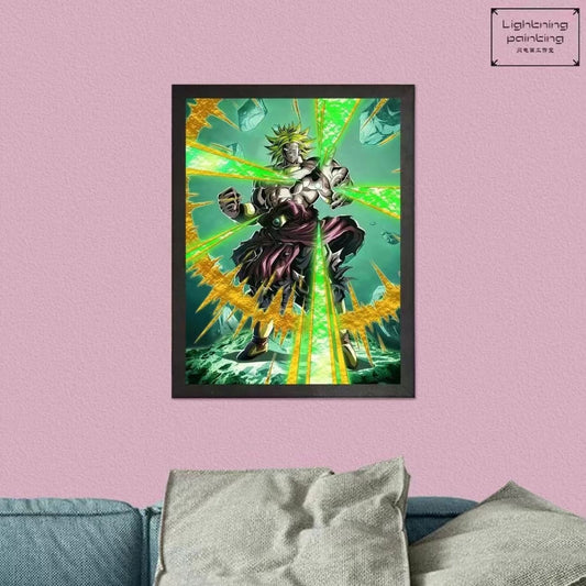 Lightning Painting - Broly Raster Graphics 3D Poster [33cm x 43cm]