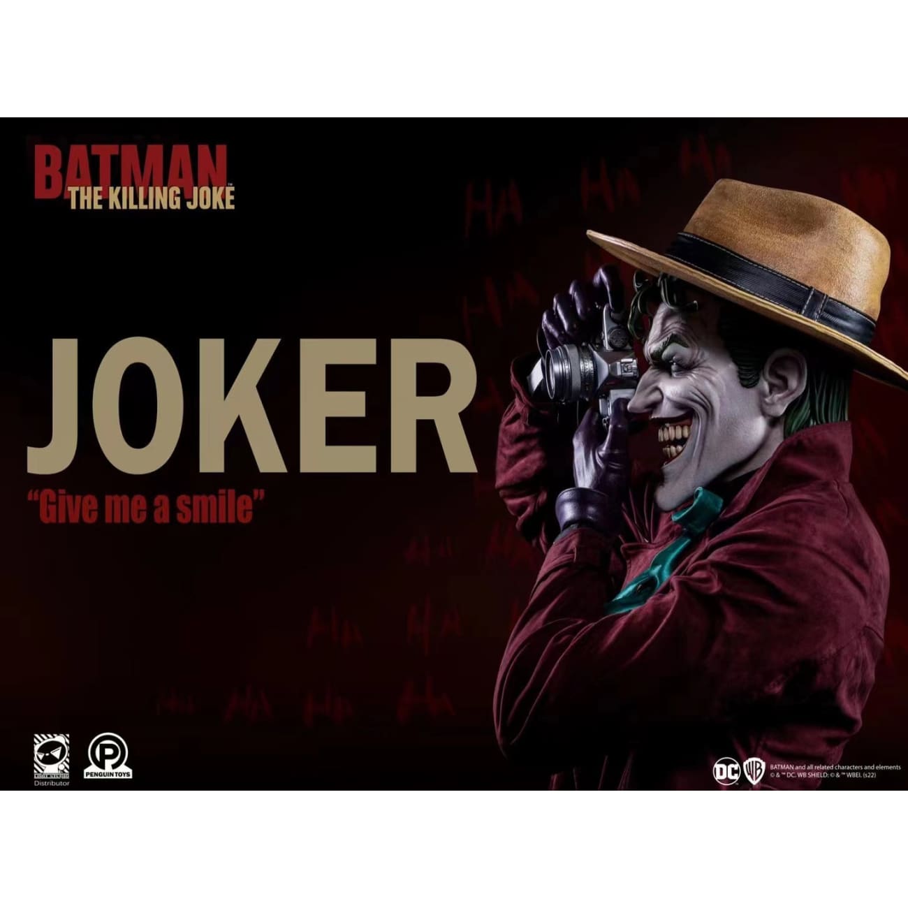 Limit Studio X Penguin Toys - The Killing Joke - Joker Life-Size Bust [Licensed] 