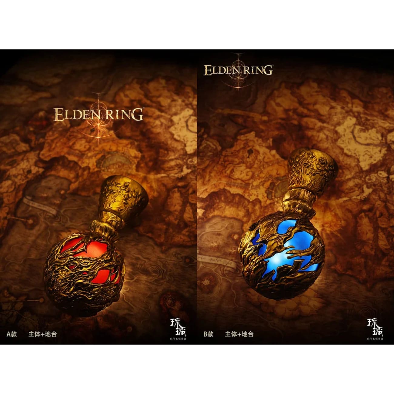 Liu Li Studio - Flask of Crimson Tears / Cerulean Tears 
