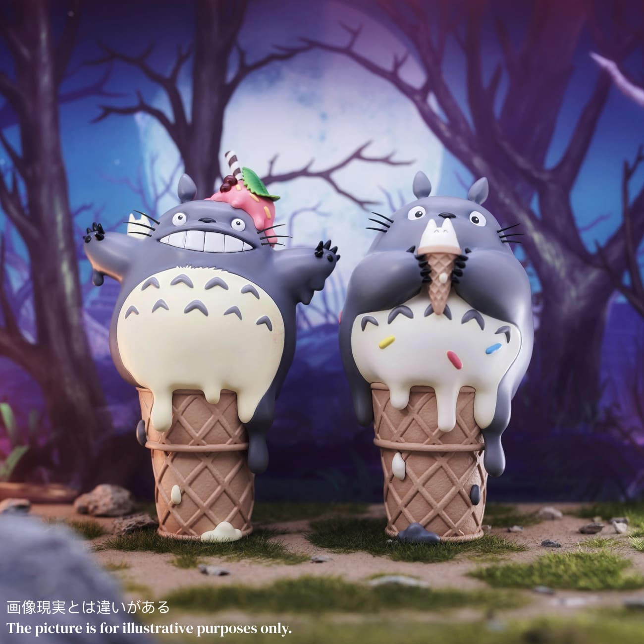 Long Miao Studio - Totoro Holding Ice Cream