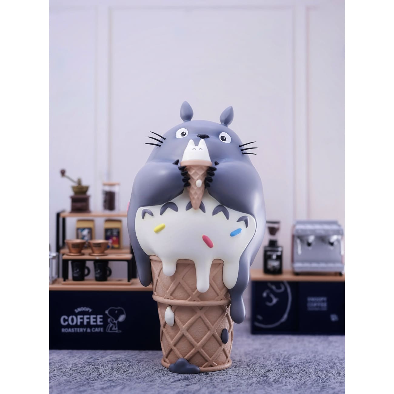 Long Miao Studio - Totoro Holding Ice Cream