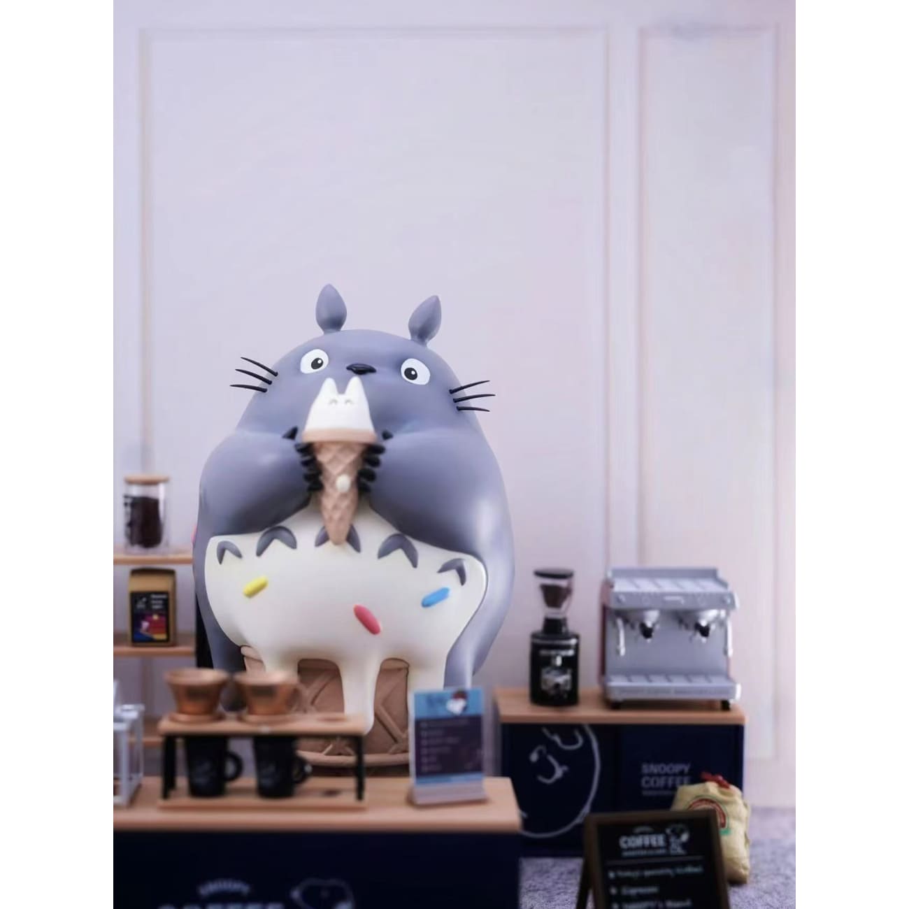 Long Miao Studio - Totoro Holding Ice Cream