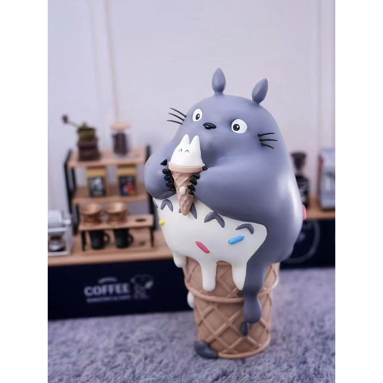 Long Miao Studio - Totoro Holding Ice Cream