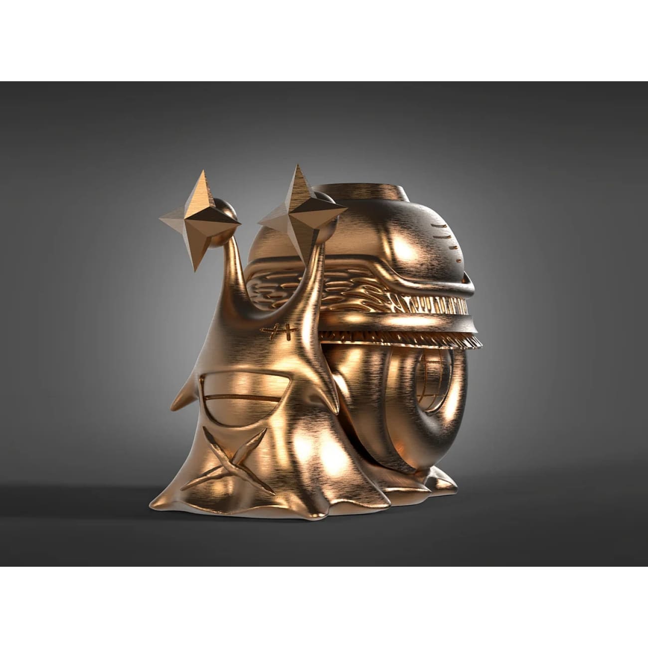 LX Studio - Golden Den Den Mushi Four Emperors Monkey D. Luffy [2 Variants]