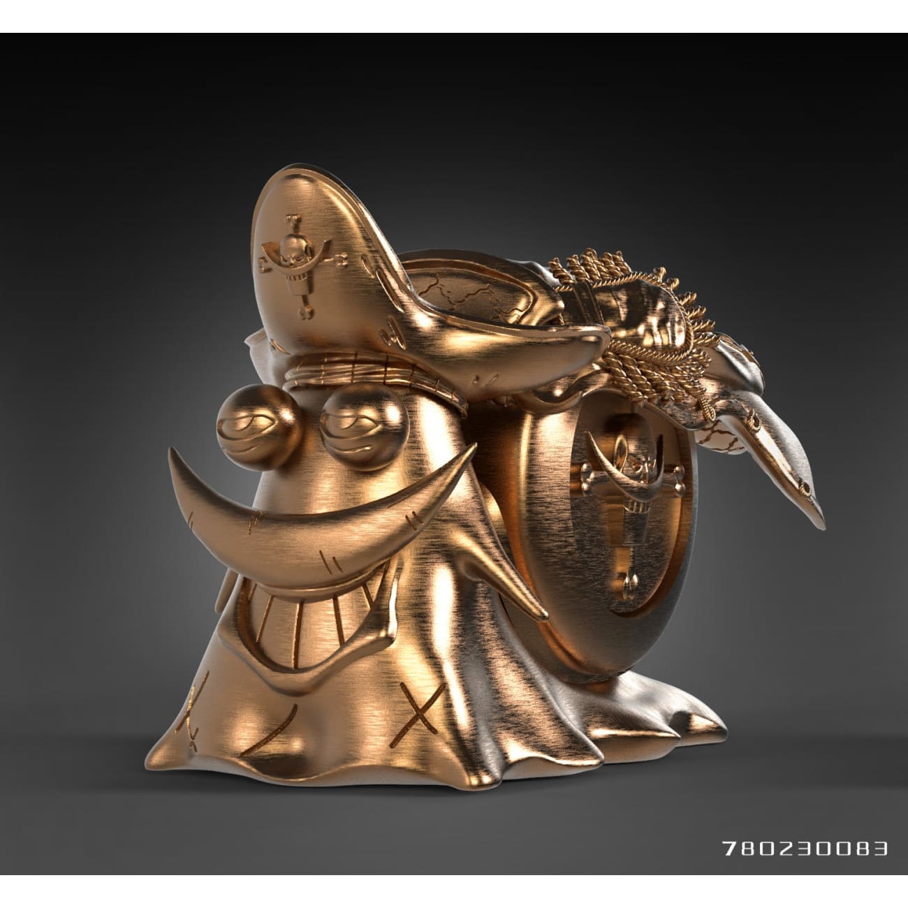 LX Studio - Golden Den Den Mushi Four Emperors Whitebeard Edward Newgate [2 Variants]
