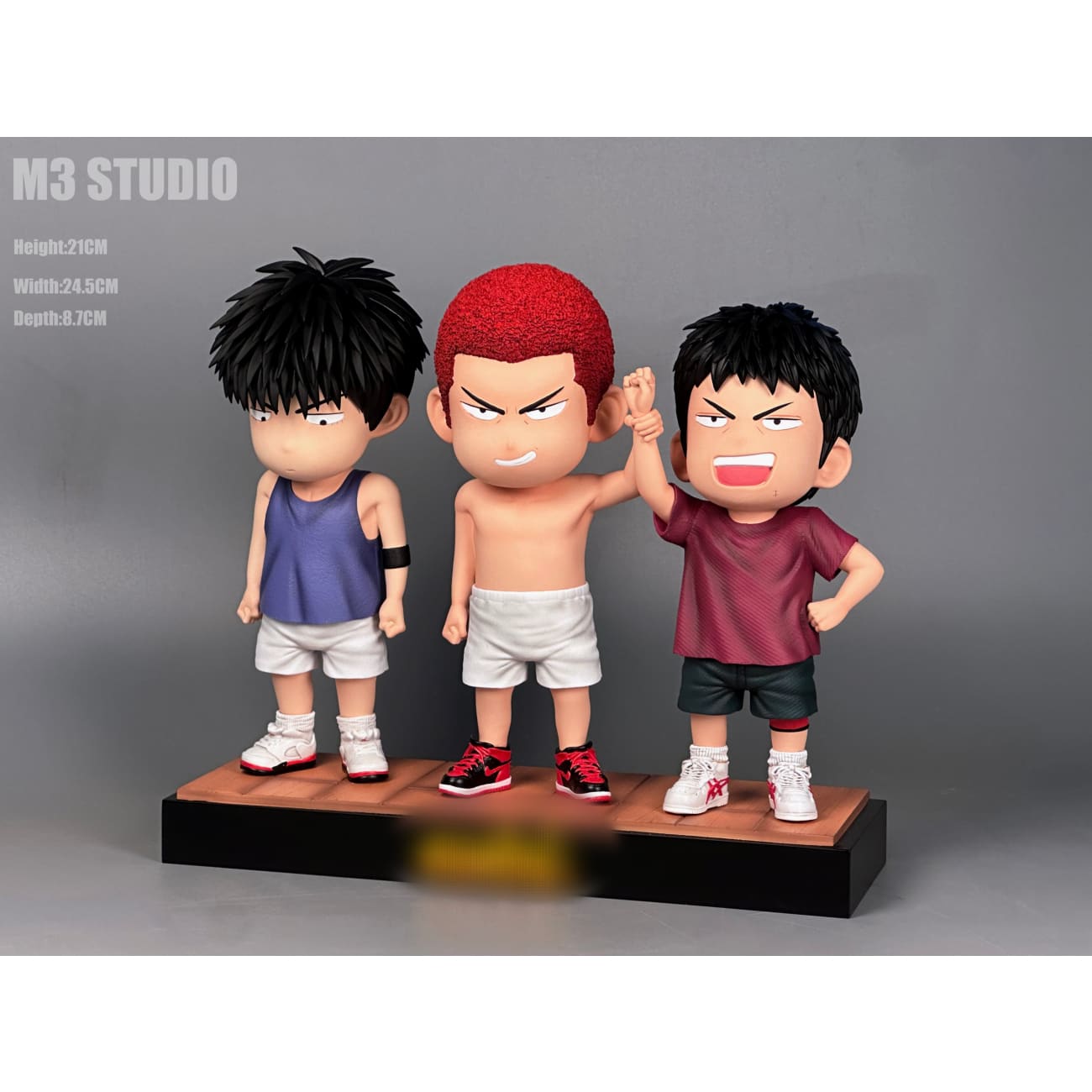 M3 Studio - Sakuragi Hanamichi, Hisashi Mitsui & Kaede Rukawa Chibi Ver.