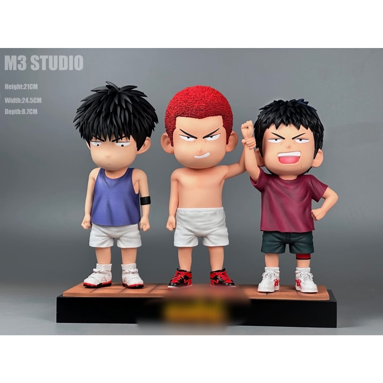M3 Studio - Sakuragi Hanamichi, Hisashi Mitsui & Kaede Rukawa Chibi Ver.