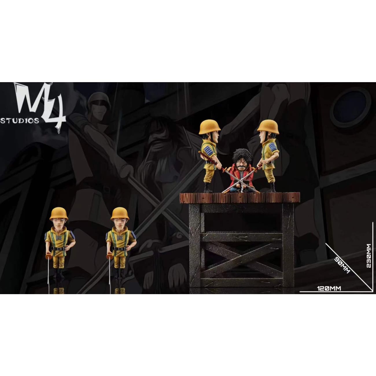 M4 Studio - Execution Gol D. Roger & Two Executioner on Scaffold 