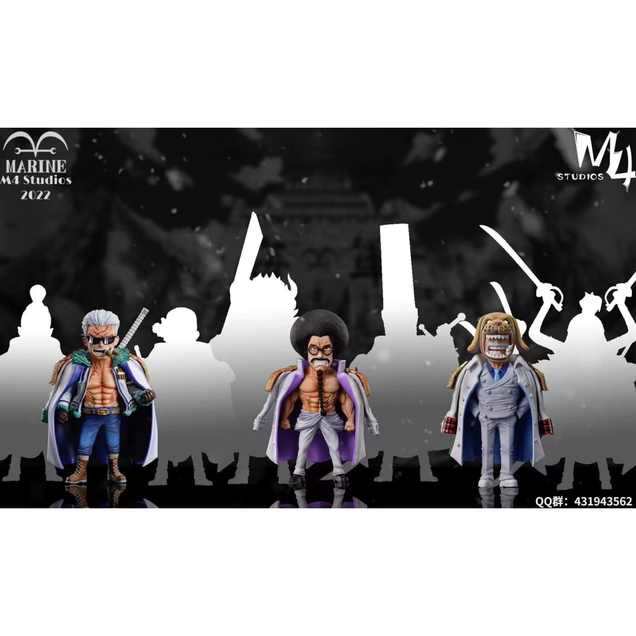 M4 Studios - Sengoku / Smoker / Monkey D. Garp