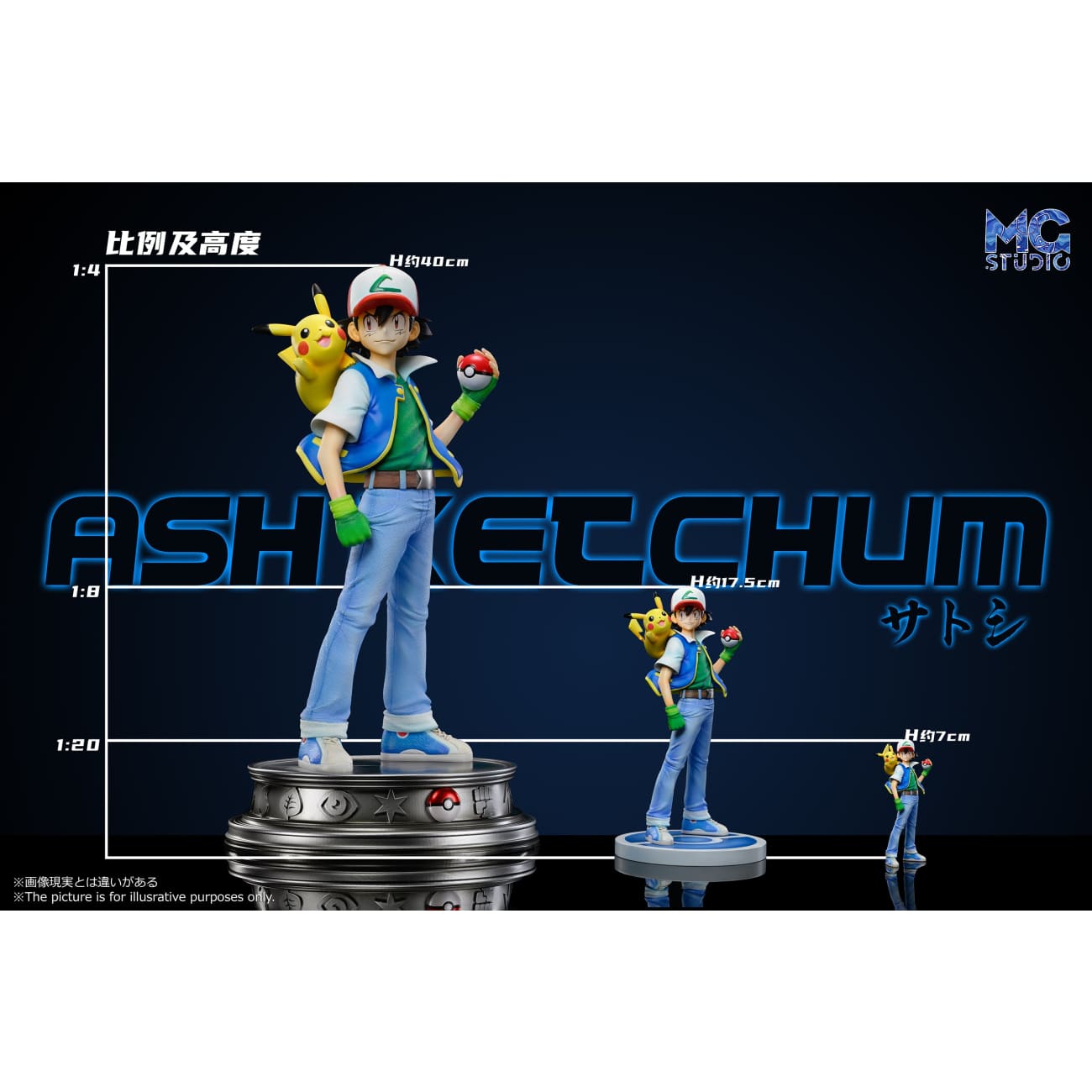 MG Studio - Ash Ketchum & Pikachu [3 Variants]