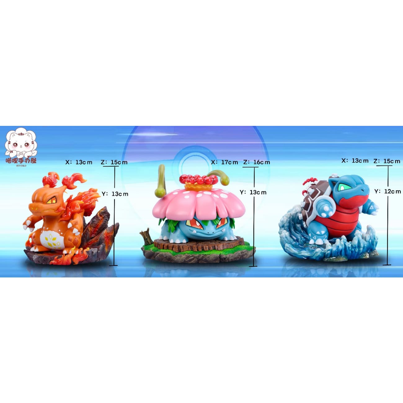 Miao Li Studio - Gigantamax Kanto Starter Pokemon Chibi Ver. [3 Variants]