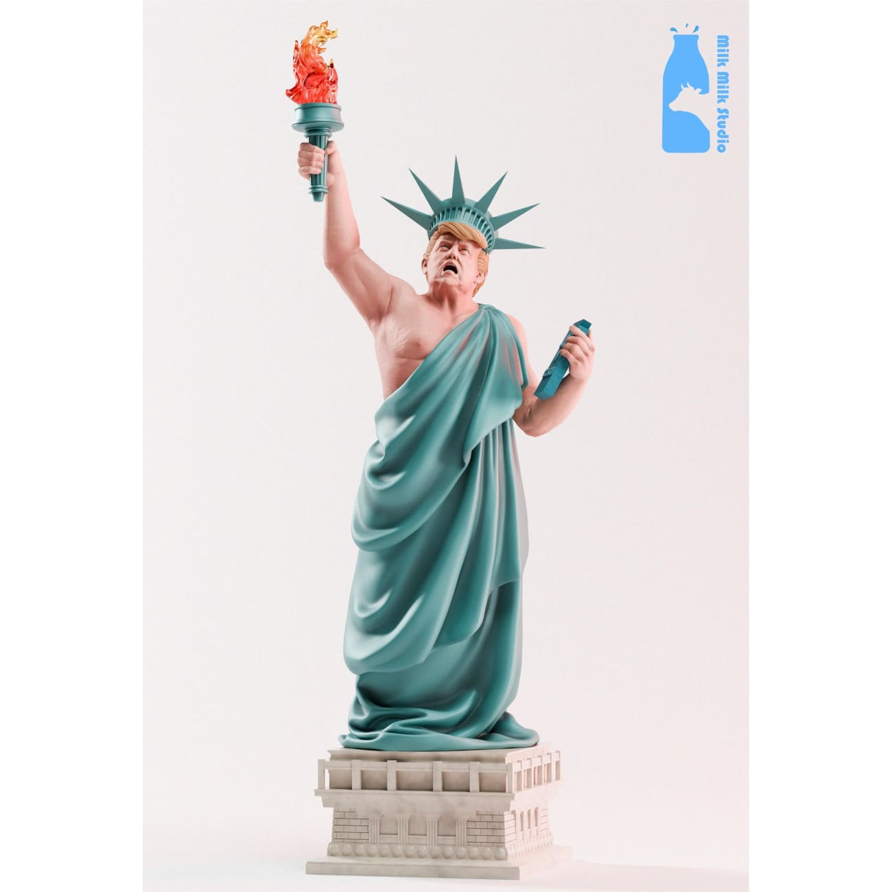 Milk Milk Studio (MMS) - Donald Trump Cosplay Statue of Liberty