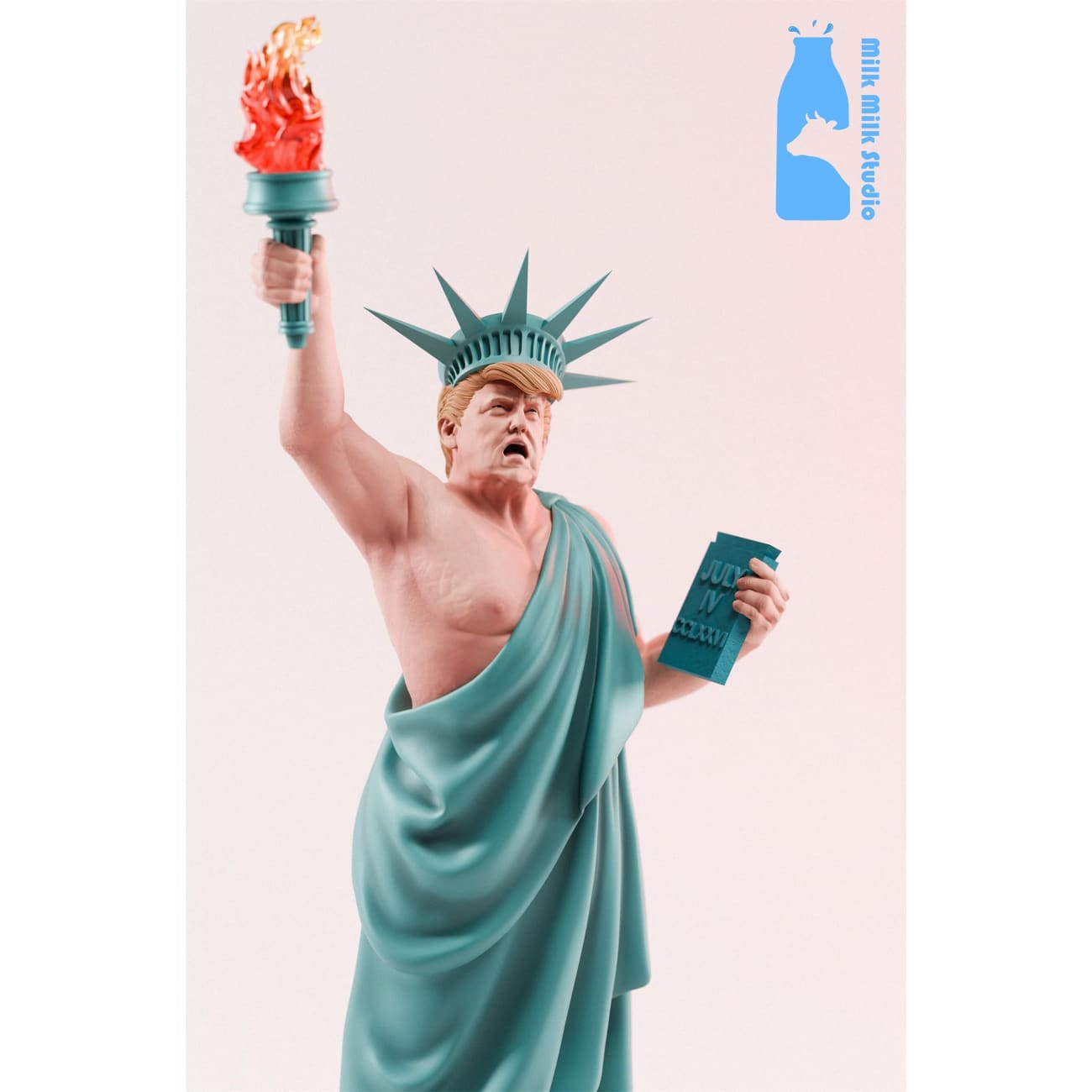 Milk Milk Studio (MMS) - Donald Trump Cosplay Statue of Liberty