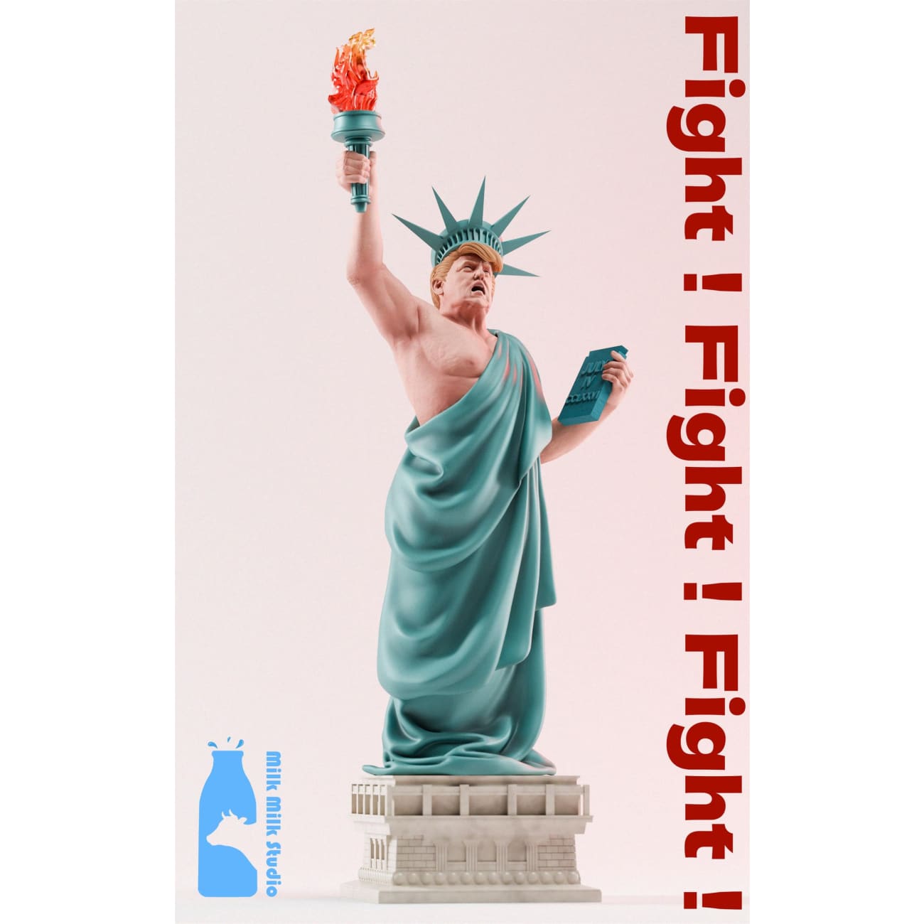 Milk Milk Studio (MMS) - Donald Trump Cosplay Statue of Liberty