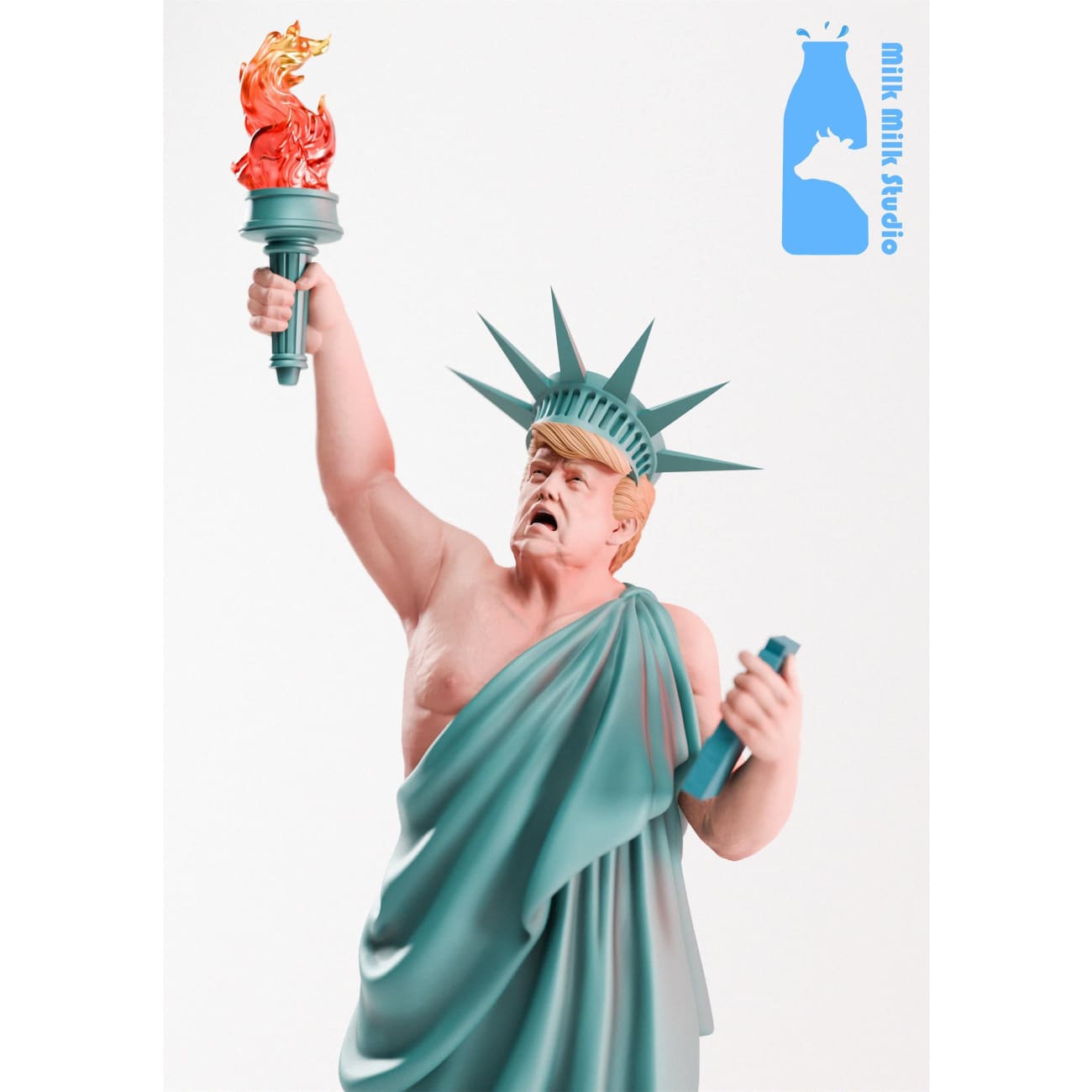 Milk Milk Studio (MMS) - Donald Trump Cosplay Statue of Liberty