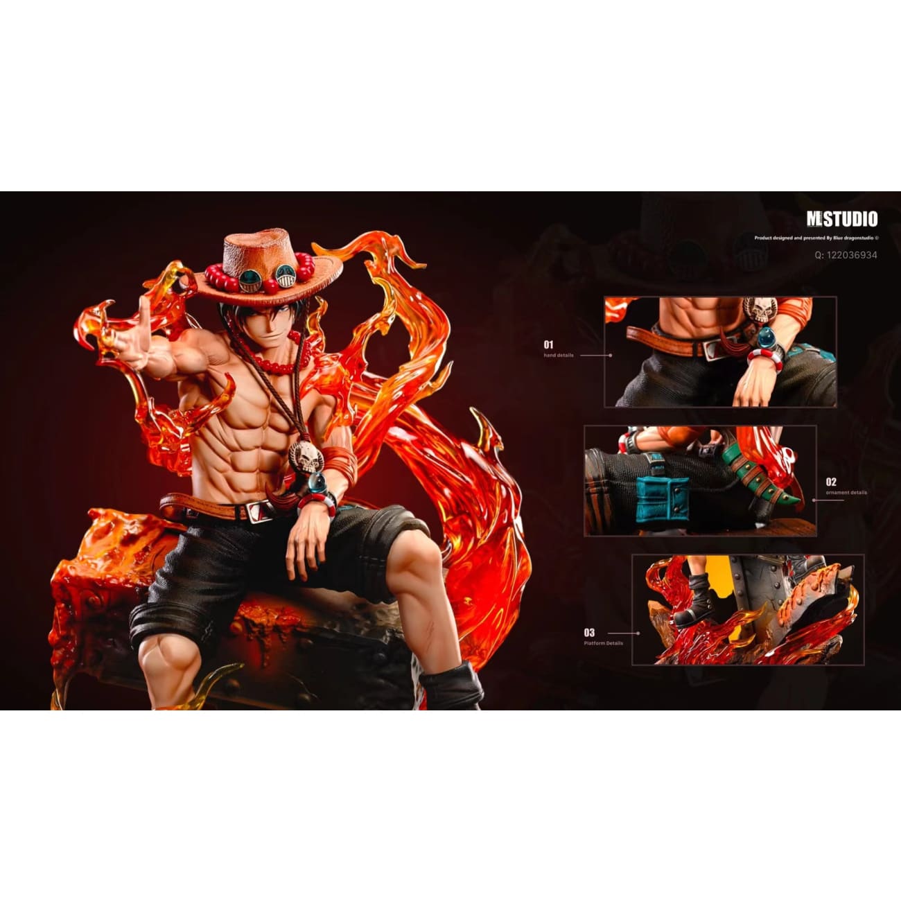 ML Studio - Fire Gun Portgas·D· Ace [2 Variants]
