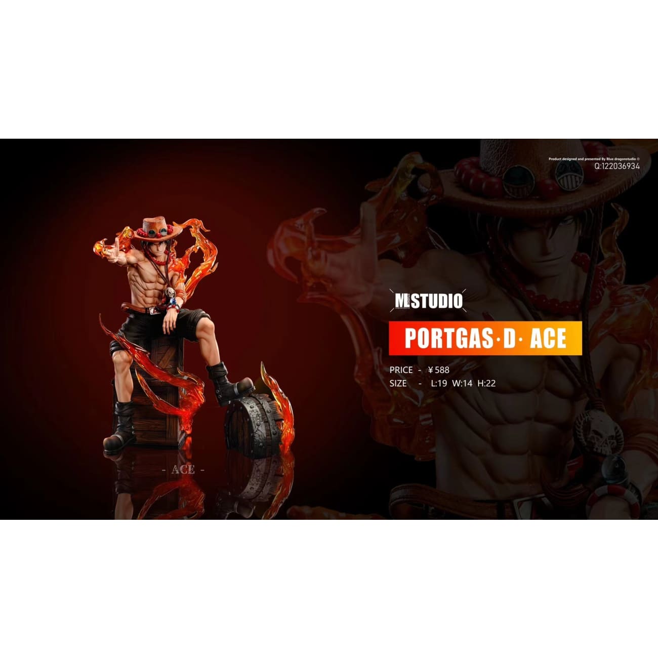 ML Studio - Fire Gun Portgas·D· Ace [2 Variants]